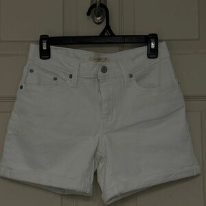 Women's White Denim Shorts